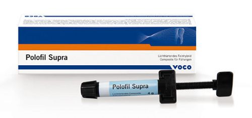 5 x Voco Polofil Supra Micro Hybrid Composite in Cintra Glass, 4gm syringes