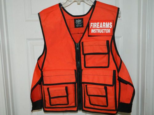 FIREARMS INSTRUCTOR Super Quality Range Shooting Vest in GREAT Condition Sz L-XL