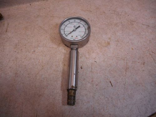 Graco 2.5&#034; 0-100 psi gauge, bar, mpa, 3.75&#034; extension, nice, works for sale