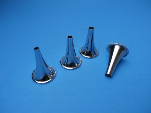 HARTMAN EAR ROUND SPECULUM Set of 4 (4,5,6,7mm) Surgical ENT Instruments,