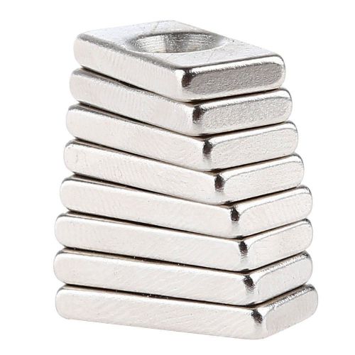 10pcs super strong rectangle magnets 20x10x4mm hole 4mm rare earth neodymium new for sale