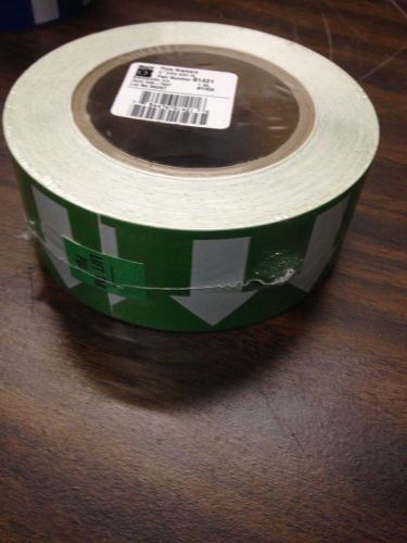 BRADY 91421 Self-Sticking Arrow Tape  GREEN 2&#034; x 90 ft. Sealed in plastic NEW