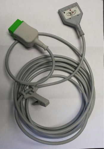 Original GE 2017004-001 11 pin 3-Lead Neonatal DIN AHA 3.6M/12ft Trunk ECG Cable