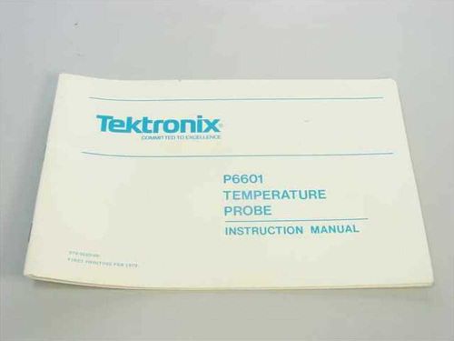 Tektronix P6601 Temperature Probe Instruction Manual