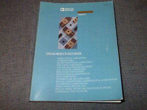 ANALOG DEVICES AD LINEAR PRODUCTS DATABOOK 1990/91 G1183A-150-8/90 RARE