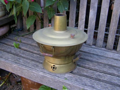 ANTIQUE RESTAURANT POT OVEN FOOD WARMER WITH LID