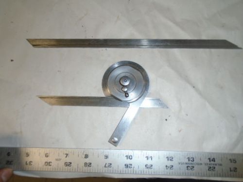 Machinist tools lathe mill machinist brown &amp; sharpe bevel protractor gage gauge for sale
