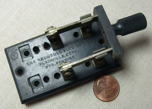 Vintage Trumbull Black Electrical Knife Switch Steampunk