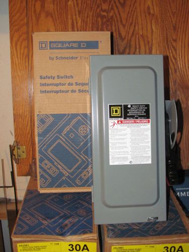Square D HU361 600 Volt 30 Amp Non Fusible Safety Switch