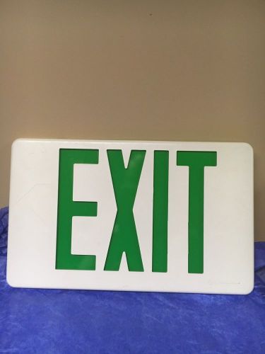 Exit sign, plastic 12x7 1/2