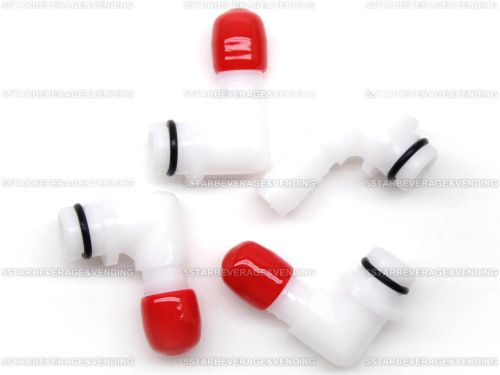 (4) SHURFLO ADVANTAGE 3/8&#034; SYRUP PUMP FITTINGS PLASTIC 3/8&#034; INLET / OUTLET