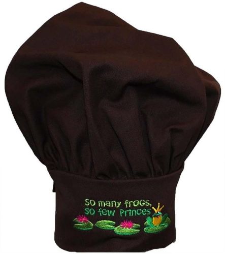 So Many Frogs So Few Princes Chef Hat Adult Adjust Tiara Monogram Brown Avail