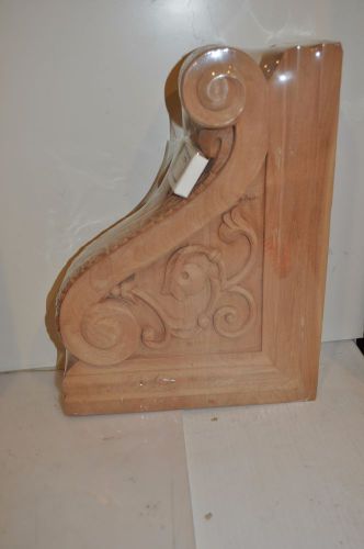 Pair Cherry Bar Corbels Hand Carved 2 3/4&#034;x 9-3/4&#034;x13&#034; Acanthus&amp;Berry Carving