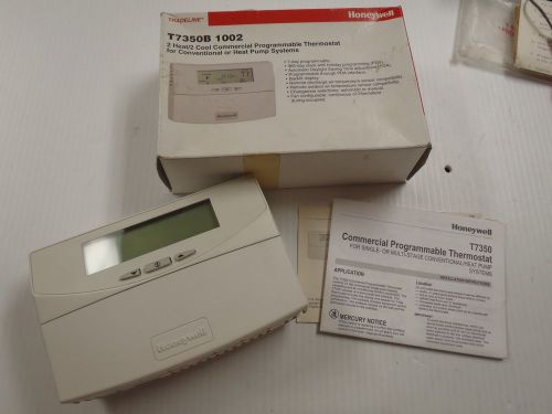 HONEYWELL T7350B 1002 2 HEAT 2 COOL COMMERCIAL PROGRAMMABLE THERMOSTAT