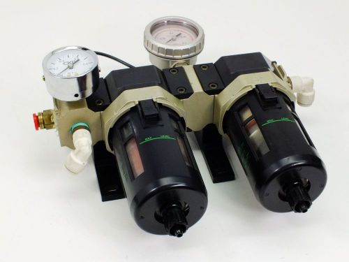 CKD Oil Mist Filter Kit D300 F4000 w Pressure Gauges M4000