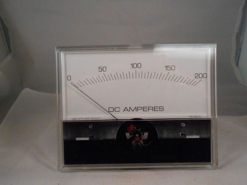 930034-046A DC AMPERES  0-200 METER  FS-50MV  NEW OLD STOCK 5 1/4 X 4&#034;