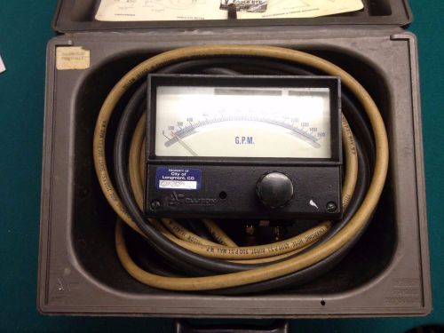 Dieterich eagle eye flow meter multi-sensor 224.14&#034; h2o 1500 gpm w/hoses &amp; case for sale