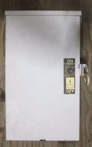 Siemens 100 Amp Safety Switch NR423 600 VAC 3R outdoor