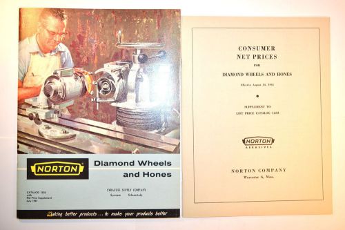 NORTON DIAMOND WHEELS AND HONES CATALOG 1233 &amp; PRICE LIST 1961 #RR526