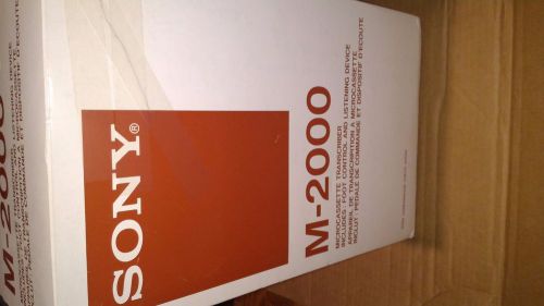 Sony Microcassette Transcriber M-2000 with Foot Control and Listening Device