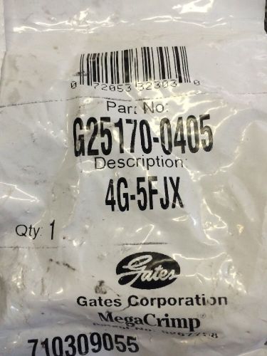Lot of 5! gates  g25-170-0405 4g-5fjx female hydraulic hose coupling fitting for sale