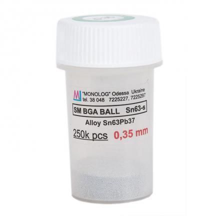 Solder balls for BGA 0.35mm 250k, Leaded