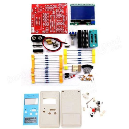 Transistor tester lcr diode capacitance esr meter pwm square wave kits + case for sale