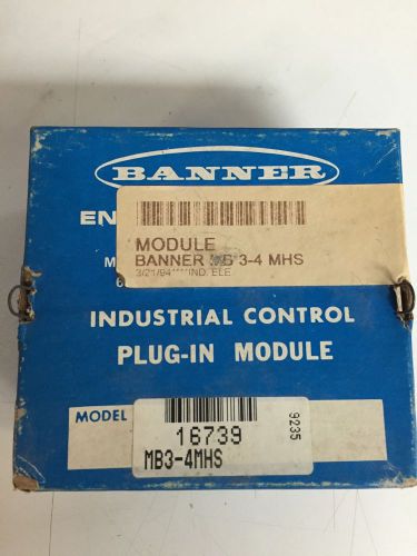 Banner MB3-4MHS Industrial Control Plug-In Module