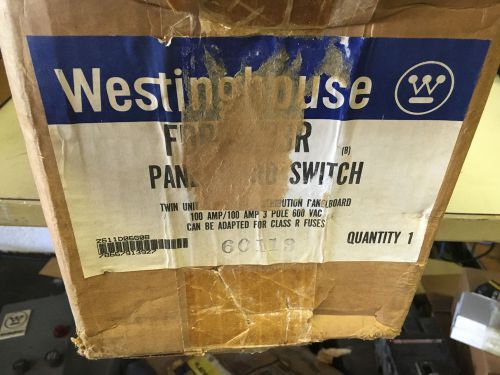 WESTINGHOUSE FDPT3633R NEW IN BOX 3P 100A 600V FUSED PANEL SWITCH SEE PICS #A39