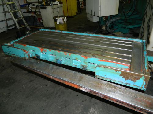 18&#034; x 46&#034; cast iron welding / layout table, off matsuura mc-800vdc vmc, 1988 for sale
