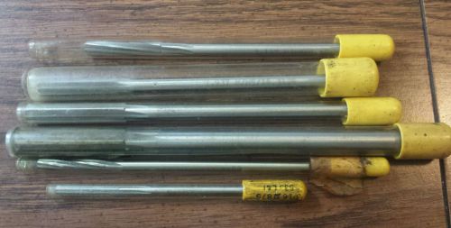 Lot of 6 Assorted Chucking Reamers (E)