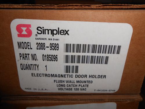 SIMPLEX ELECTROMAGNETIC DOOR HOLDER 2088-9589 FLUSH WALL MNTD.