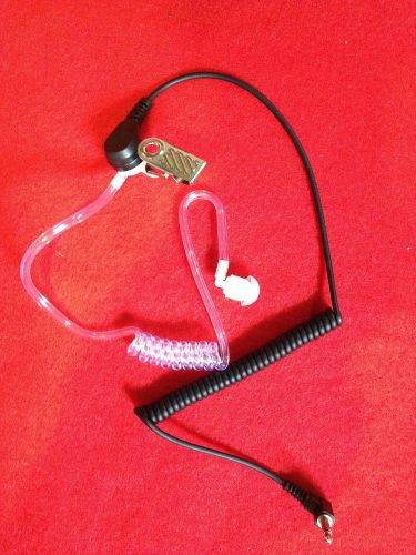Clear tube 3.5mm listen only security style headset for kenwood &amp;  baofeng for sale