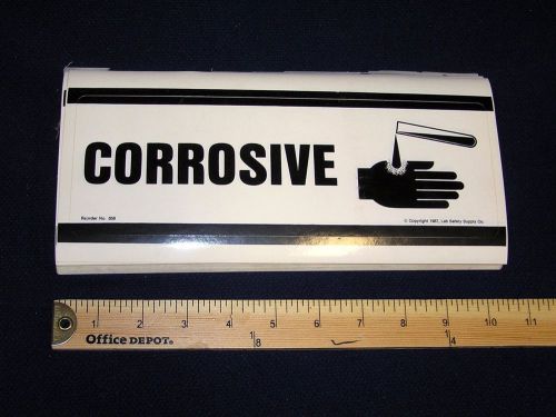 30 Peel and Stick Decals - 4&#034; x 10&#034; Corrosive