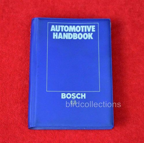 Vtg BOSCH Automotive Handbook 1st USA Edition 1978  Vinyl Engineering MANUAL EUC
