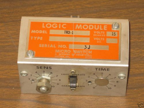 Micro Switch Logic Module TR3-1 15 volts