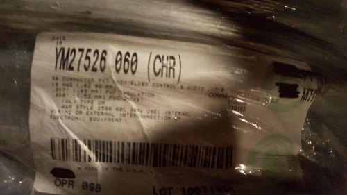Belden wire ym27526 18/30c ul2598 tinned control/audio/comm cable us chrome/10ft for sale