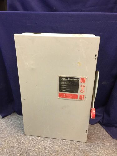 Eaton Cutler Hammer DG324NGK 200Amp Disconnect Heavy Duty Safety Switch #a