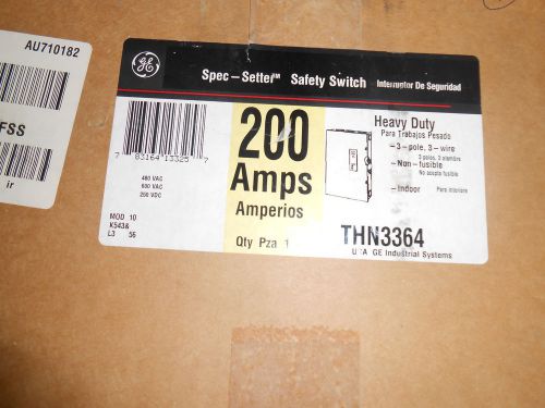GE THN3364 SAFETY SWITCH NEMA 1 NF DISCONNECT