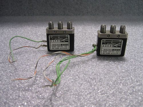 #TM94 Lot of 2 Transco Switch-RF XMSN Line SPDT Failsafe 28VDC Serial No. J6966