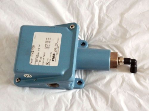 Piab vacuum switch evs-100 30 hg vac to 0 psi for sale