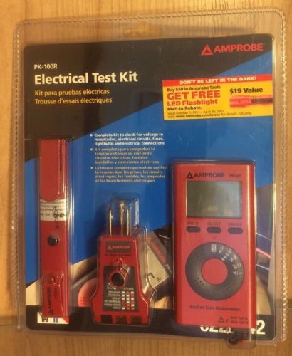 Amprobe electrical test kit - model # pk-100r -  new in factory packaging for sale