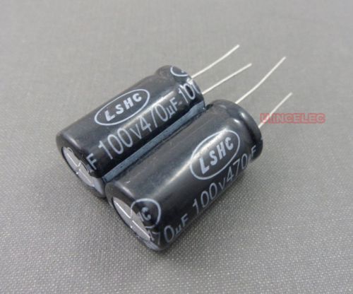 470uf 100v electrolytic capacitor 105degc long life ls x5pcs for sale