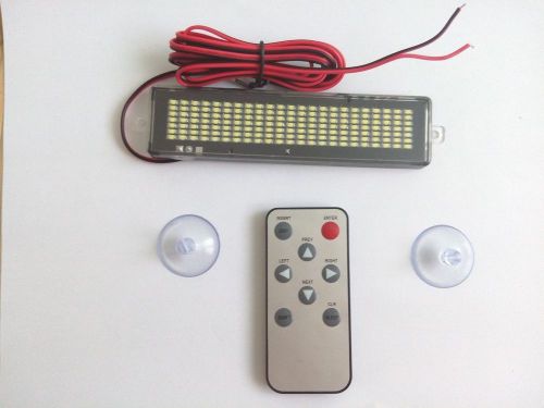 Car led yellow 12v programmable message sign scrolling display board with remote for sale