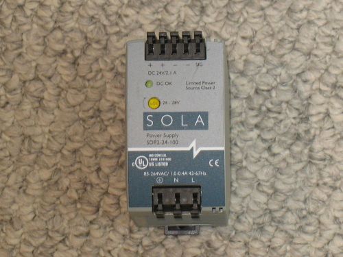 Sola SDP2-24-100 Power Supply 24VDC, 2.1A