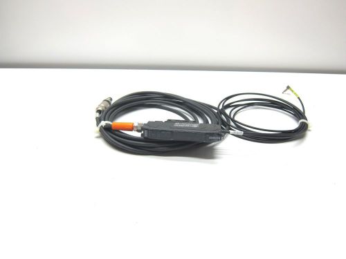 Keyence FS-N11CP Digital Fiber Optic Sensor Amplifier with FU-77TZ Used