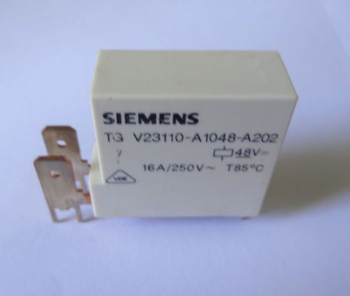 10 pcs Relay 48V coil, 16A contact, 250v, SPST, By Siemens, P/N V23110A1048A202