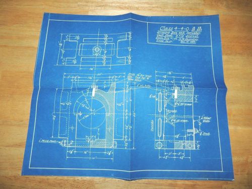 H M Ghormley Class 4-4-0 Driving Box &amp; Spreader Schematic, Cast Steel, 1944