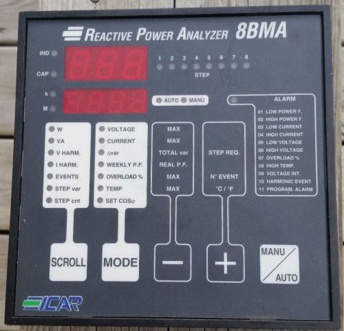 REACTIVE POWER ANALYZER 8BMA 8 STEPS POWER FACTOR CONTROLLER