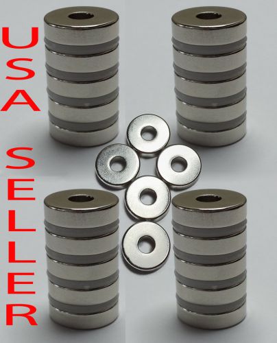 Lot Magnet Strongest N50 Round Neodymium Ring 15x4mm Hole rare earth Countersunk